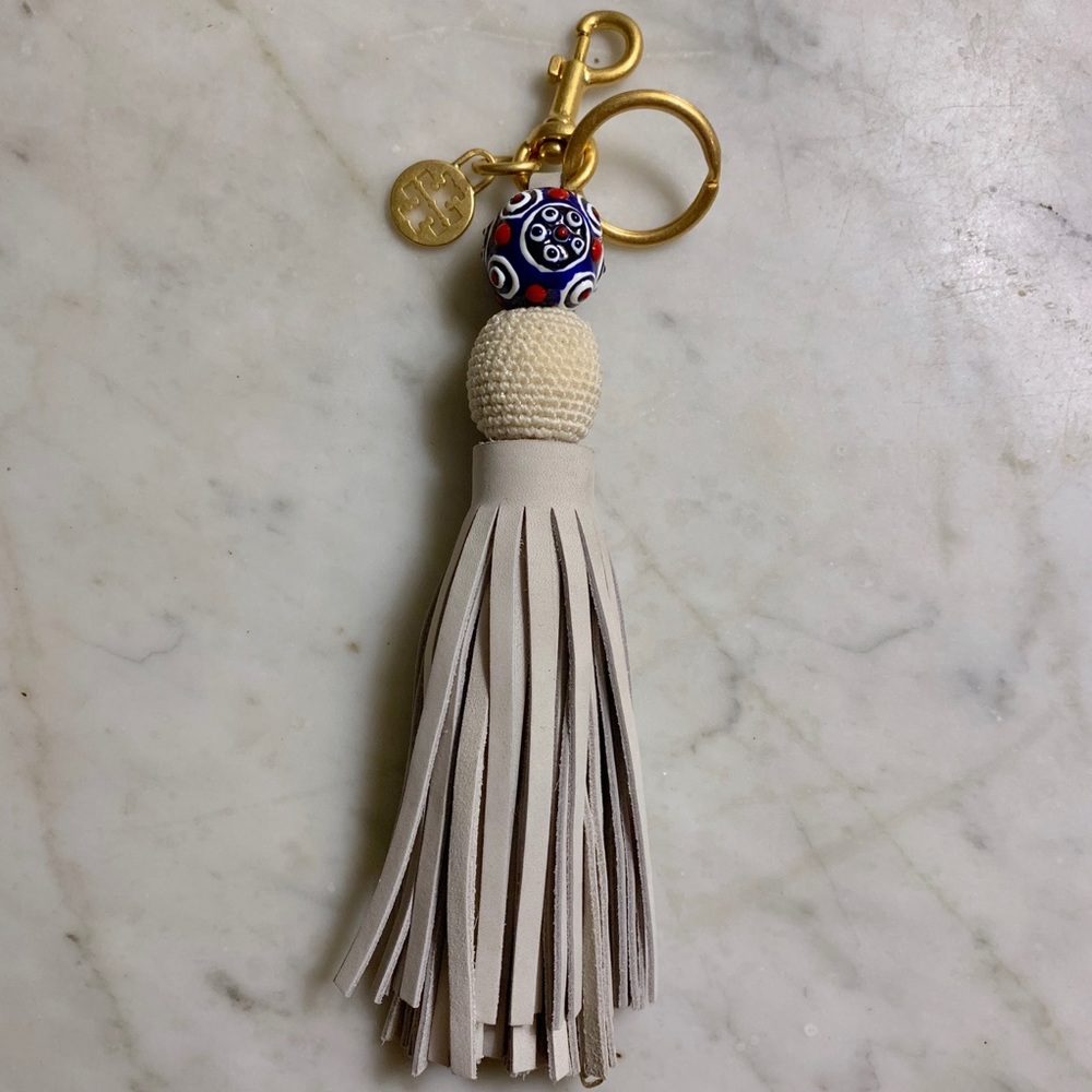 Tory Burch Tassel Keychain